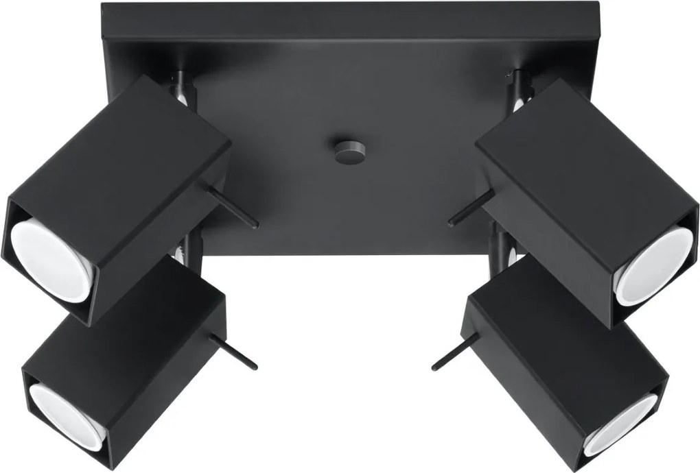 Lampada da soffitto 4xGU10 MERIDA 4 Orientabile in Acciaio