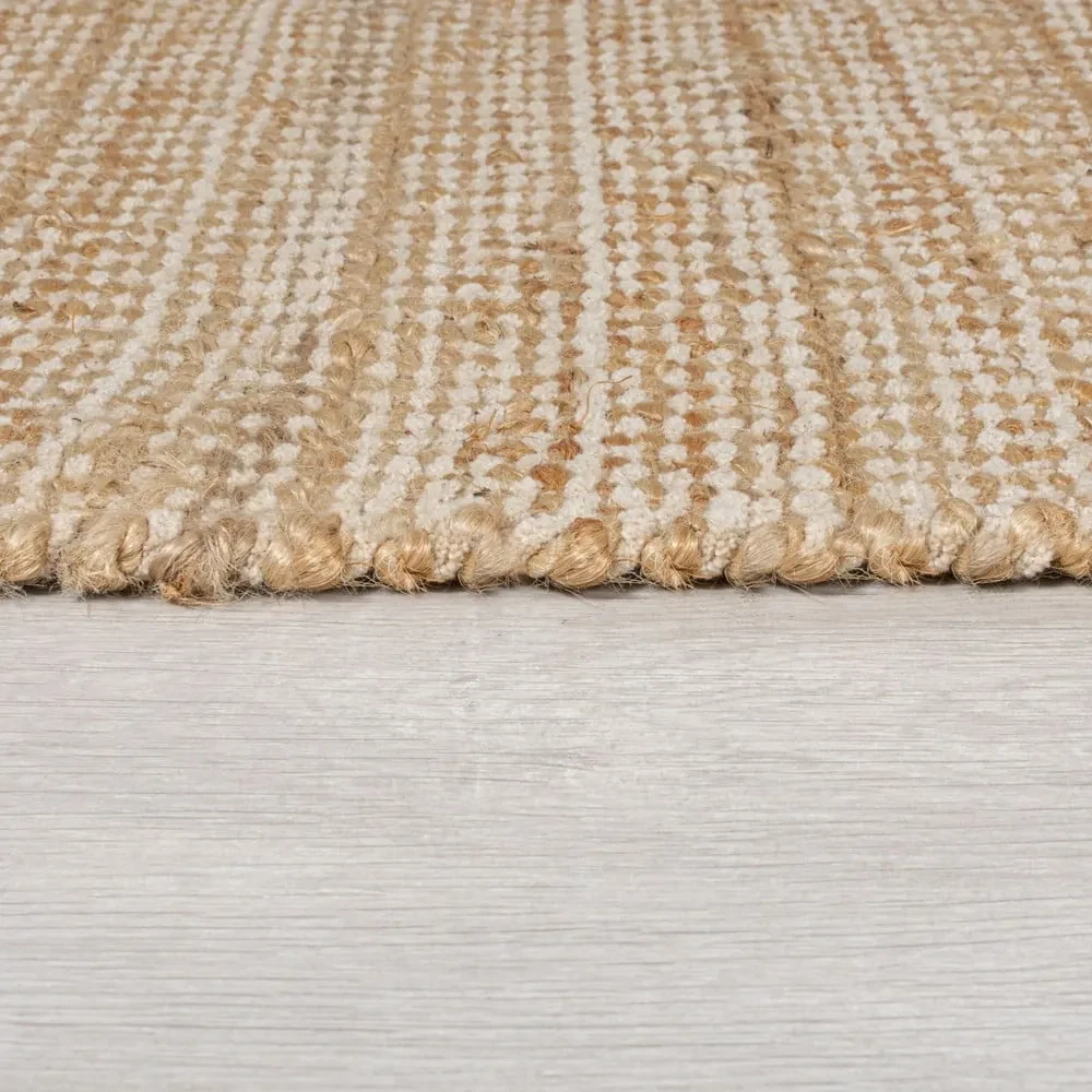Tappeto di colore naturale in iuta tessuto a mano 160x230 cm Levi – Flair Rugs