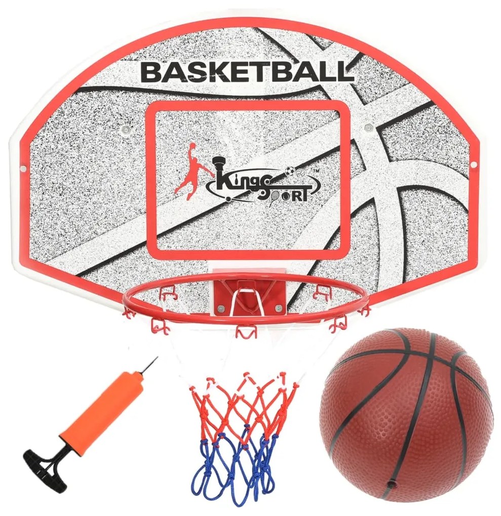 Set Tabellone Da Basket Da Parete 3 Pz 66x44,5 Cm /