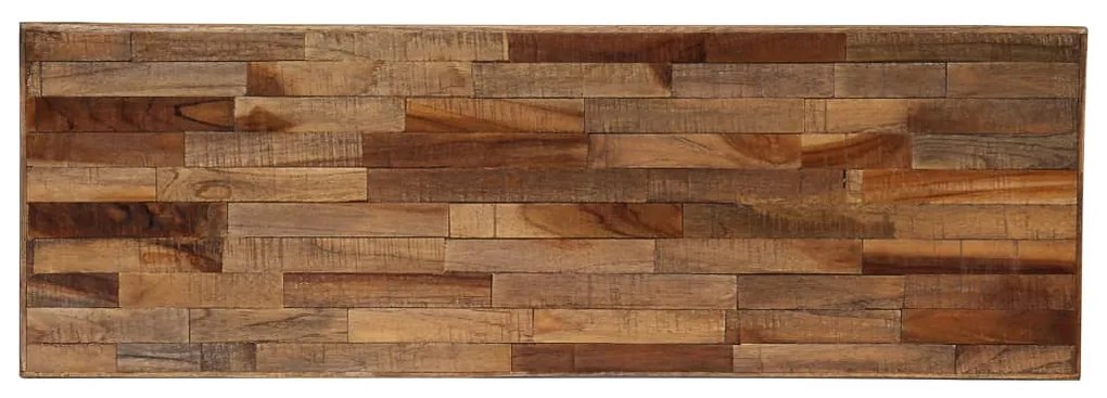 Tavolo consolle in legno di teak rigenerato 90x30x76 cm