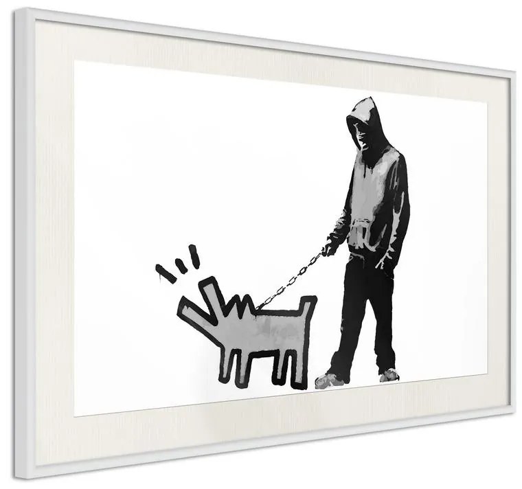 Poster  Banksy: Choose Your Weapon  Cornice Quadri Cornice nera con pass-partout, Larghezza x Altezza Home decor 30x20