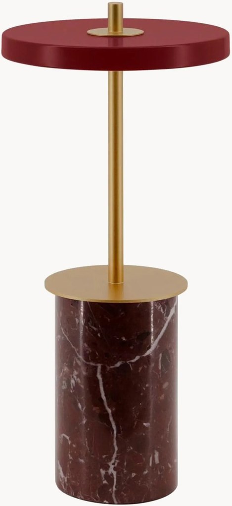 Lampada da tavolo a LED con batteria da interno-esterno in marmo Asteria Move Mini