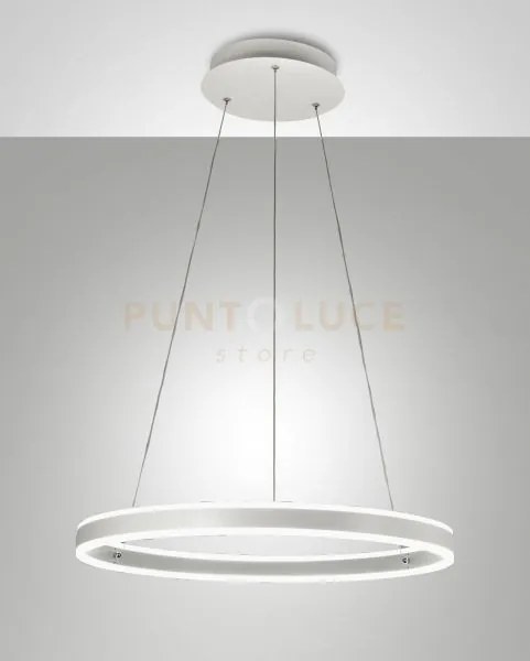 Palau lampadario a sospensione bianca d. 60cm a led 3000k - 60w - 6...