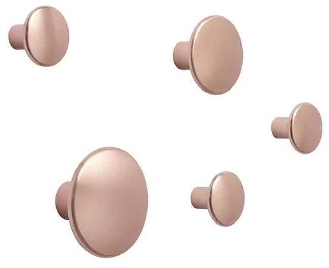 Muuto - Dots Metallo Set di 5 Rosa Muuto