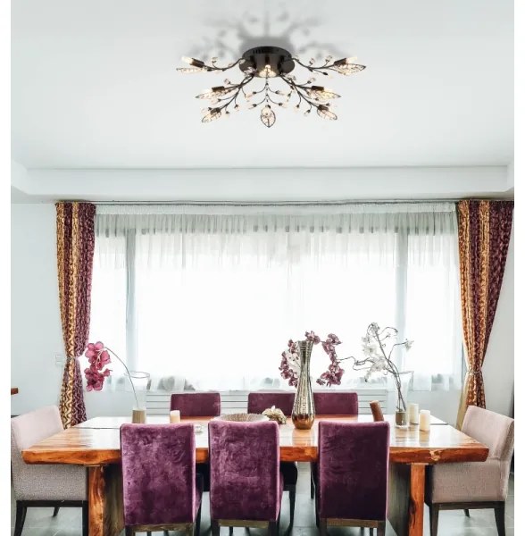 Globo 63007-8 - Plafoniera JANIS 8xG9/5W/230V Ø 76 cm