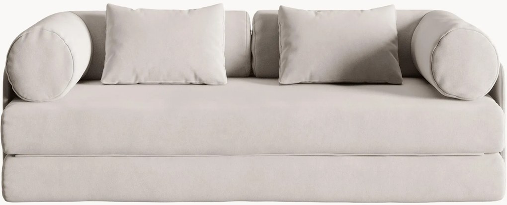 Divano letto 2 posti in velluto Dreamy, larg. 206 cm