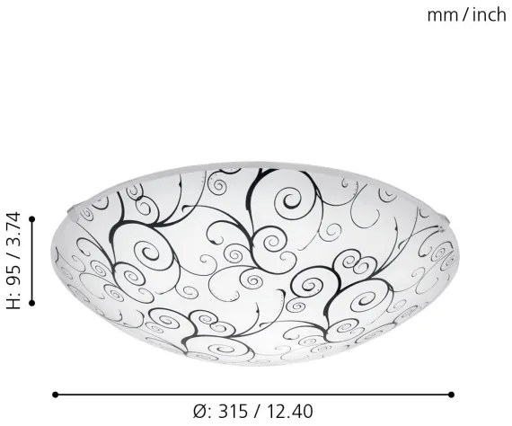 Eglo 96117 - Plafoniera LED MARGITTA 1 LED/11W/230V