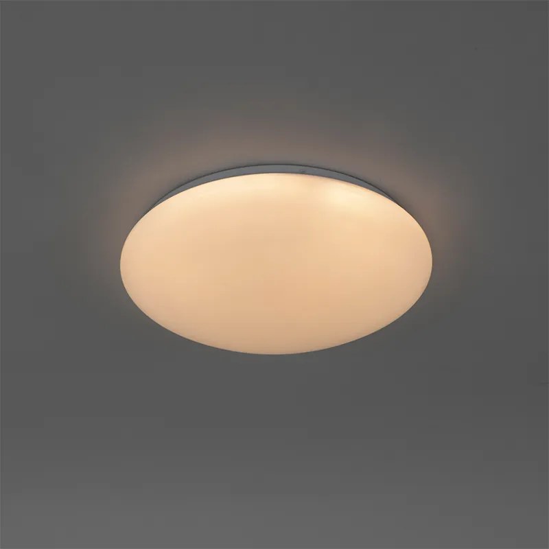 Plafoniera bianca 33 cm con LED e dimmer con telecomando - Iene