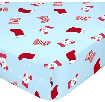 Lenzuolo con angoli HappyFriday XMAS Multicolore 90 x 200 x 32 cm