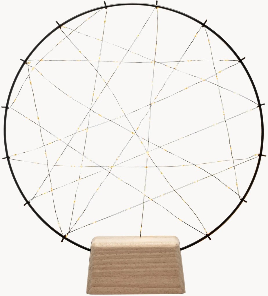 Anello luminoso decorativo a LED luce regolabile, ambra