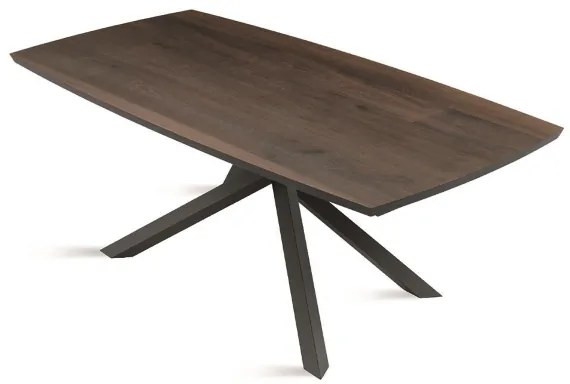 Tavolo fisso FLOYD 200 cm con piano in Rovere Termico