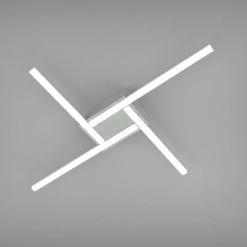 Plafoniera LED design Kim, bianco 76x5 cm dimmerabile