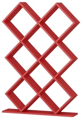 Libreria KUMSAL 129x90 cm rossa