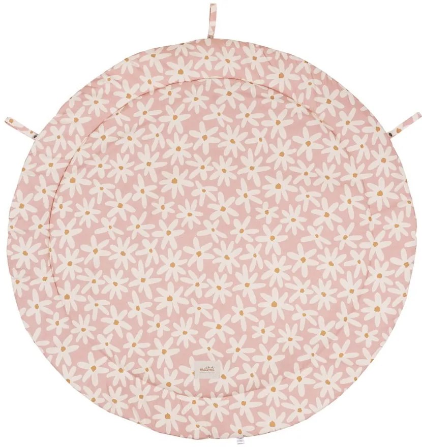 Tappeto da gioco rosa per bambini Blash Daisies - Malomi Kids