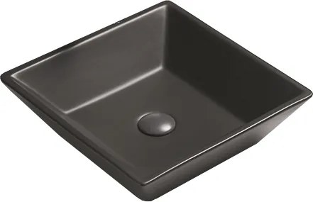 Mexen Pola lavandino da appoggio 41 x 41 cm, nero opaco - 22224185