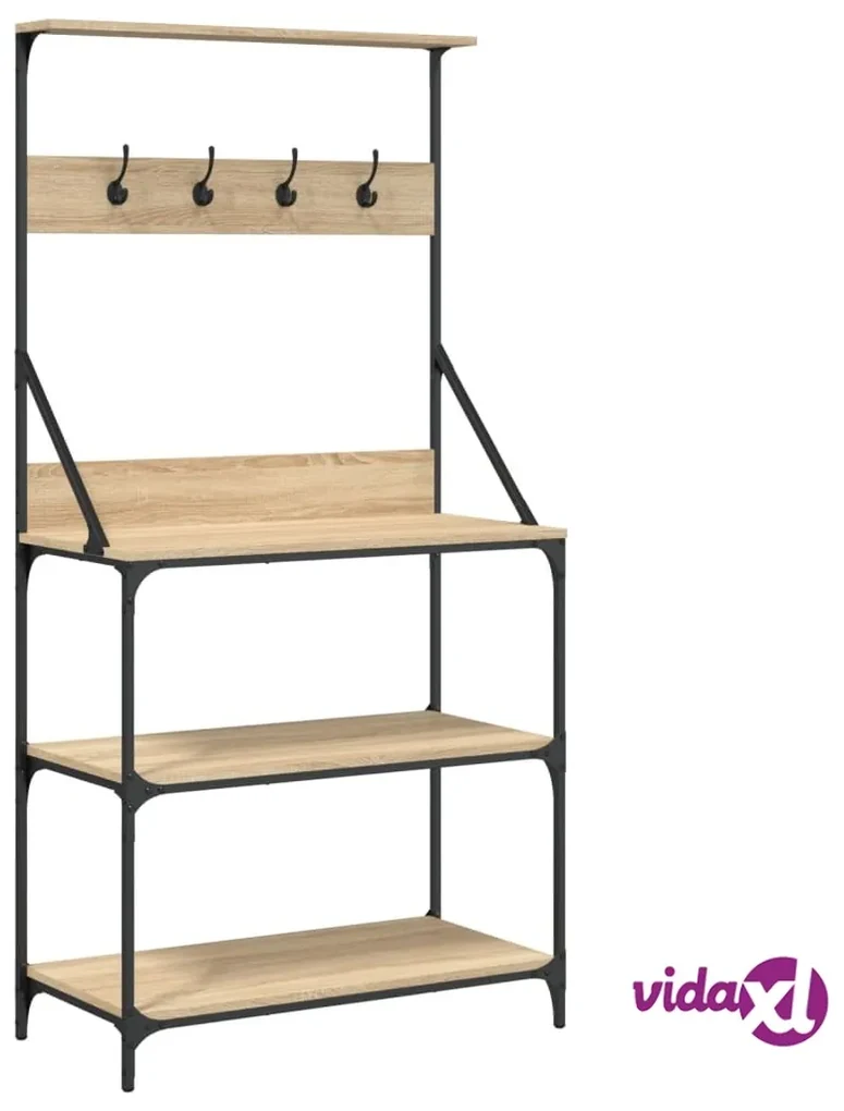 piccola libreria dritta Nera 33,5x39,6x79,7 cm