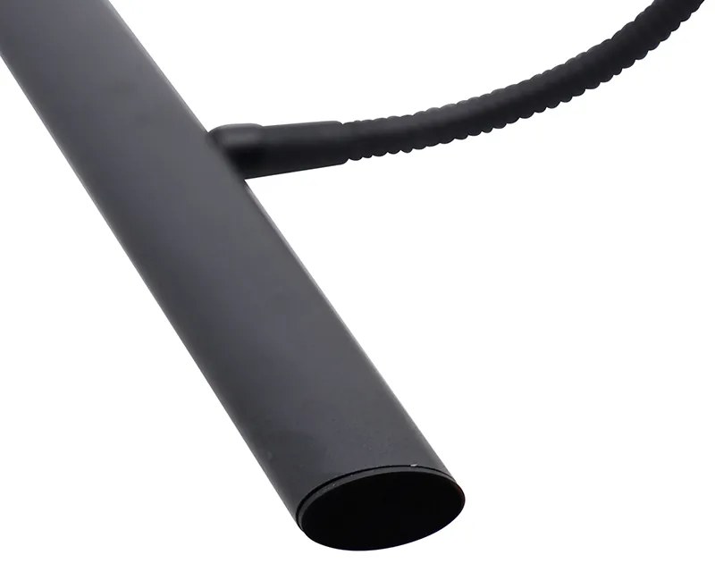 Applique da parete di design nera 32 cm con LED e dimmer - Tableau