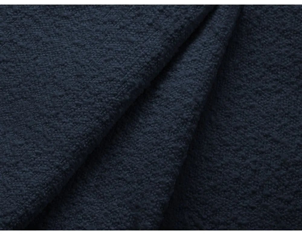 Divano letto blu scuro in tessuto bouclé 247 cm Jodie - Micadoni Home