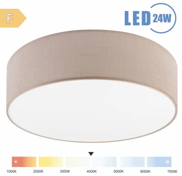 Brilagi - Plafoniera LED SIRIJA LED/24W/230V diametro 45 cm beige
