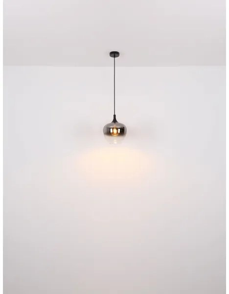 Globo 15548H1 - Lampadario a sospensione con filo MAXY 1xE27/60W/230V nero