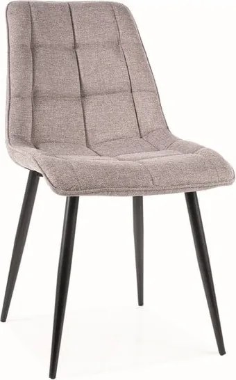 Sedia Chic Brego grigio07/nero