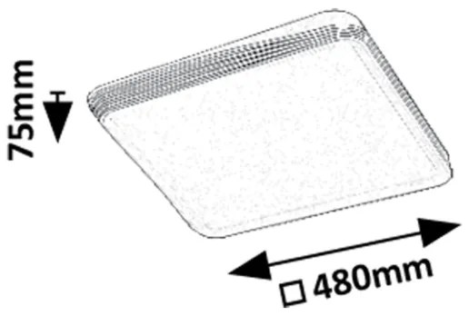 Rabalux 71166 - Plafoniera LED DRUZOR LED/40W/230V 3000K