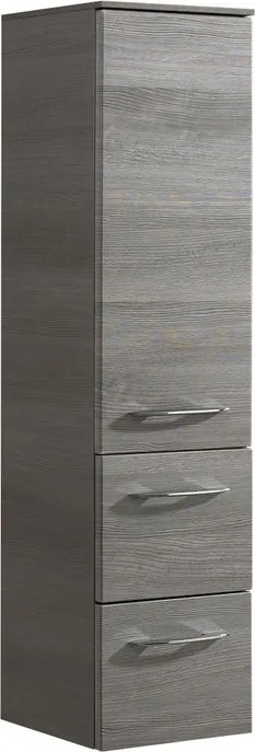 Colonna per mobile bagno Cassca PELIPAL 2 cassetti 1 anta P 33 x L 30 x H 121 cm grigio