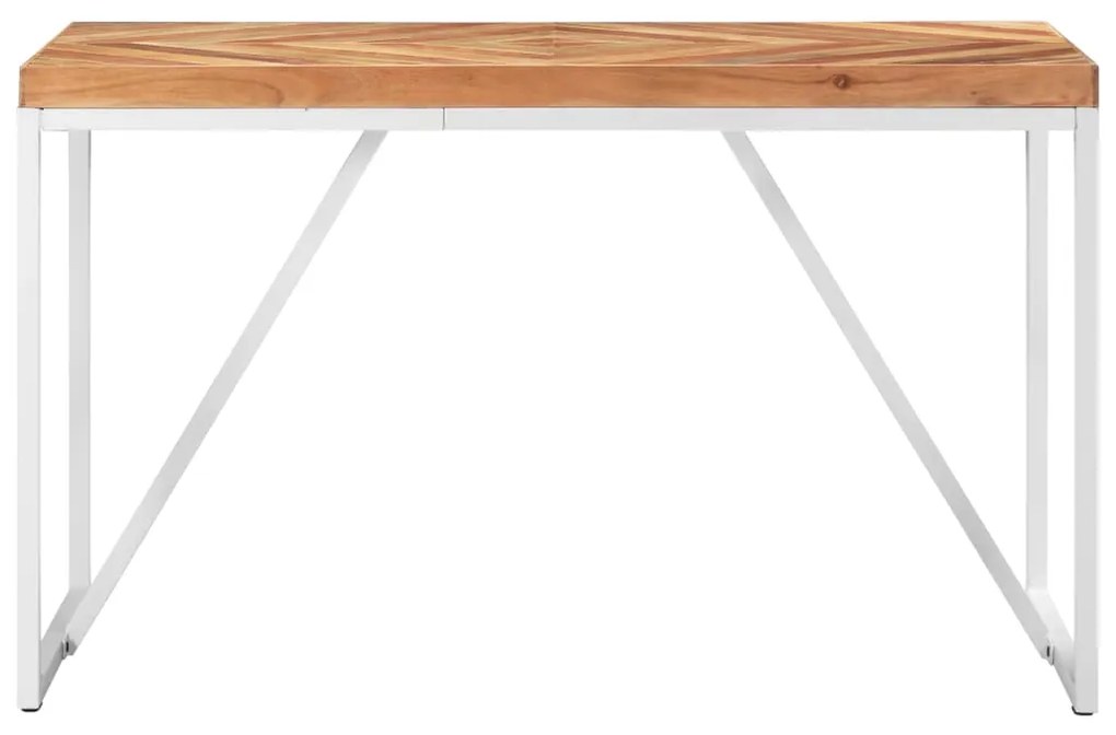 Tavolo Da Pranzo 120x60x76 Cm Legno Massello Di Acacia E Mango /