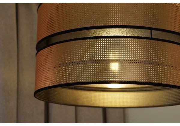 Duolla - Lampadario a sospensione con filo COPPER SHINY 1xE27/15W/230V diametro 40 cm rame/nero