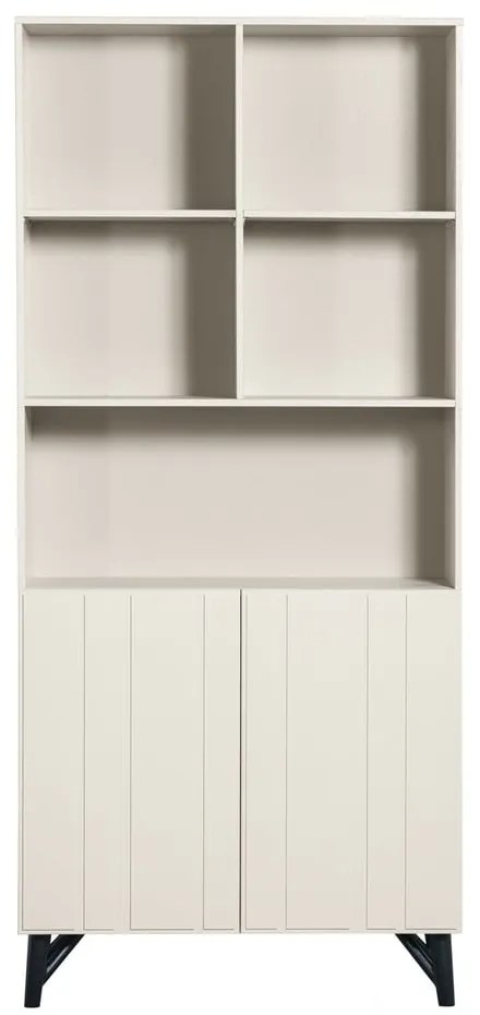 Libreria in legno di pino crema 90x200 cm Miller - WOOOD