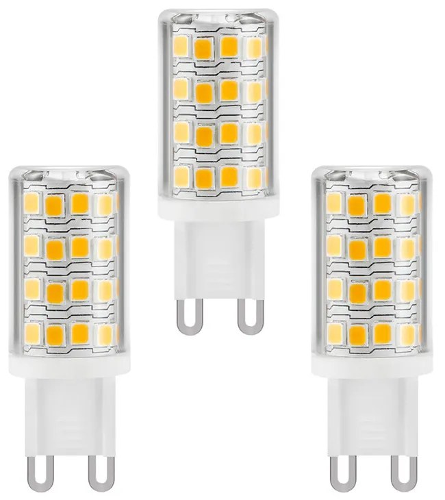 e3light - 3-pack Lampadina LED 4,5W (410lm) Dimmerabile G9