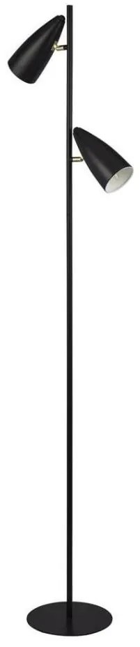 Searchlight EU60971BK - Lampada con piedistallo STYLUS 2xE14/7W/230V nero