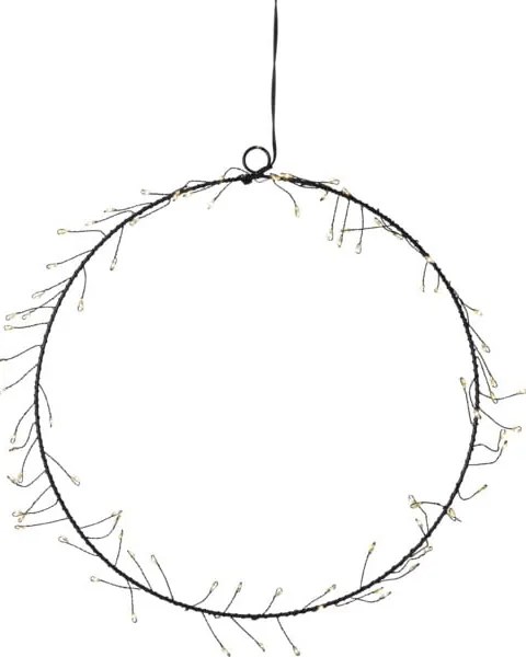 Decorazione luminosa nera con motivo natalizio ø 30 cm Nike - Star Trading