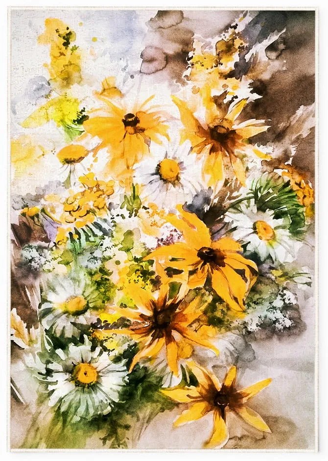 Tappeto lavabile giallo 100x140 cm New Carpets - Oyo home