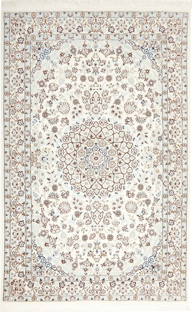 Nain Tappeto 200 x 130 Beige (Iran) Annodato A Mano