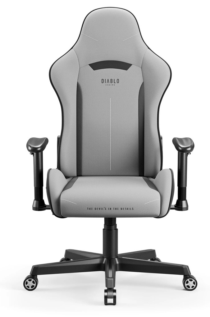Poltrona da gaming in tessuto grigio Diablo X-Starter