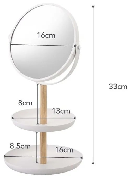 Specchio cosmetico ø 17,5 cm Tosca - YAMAZAKI