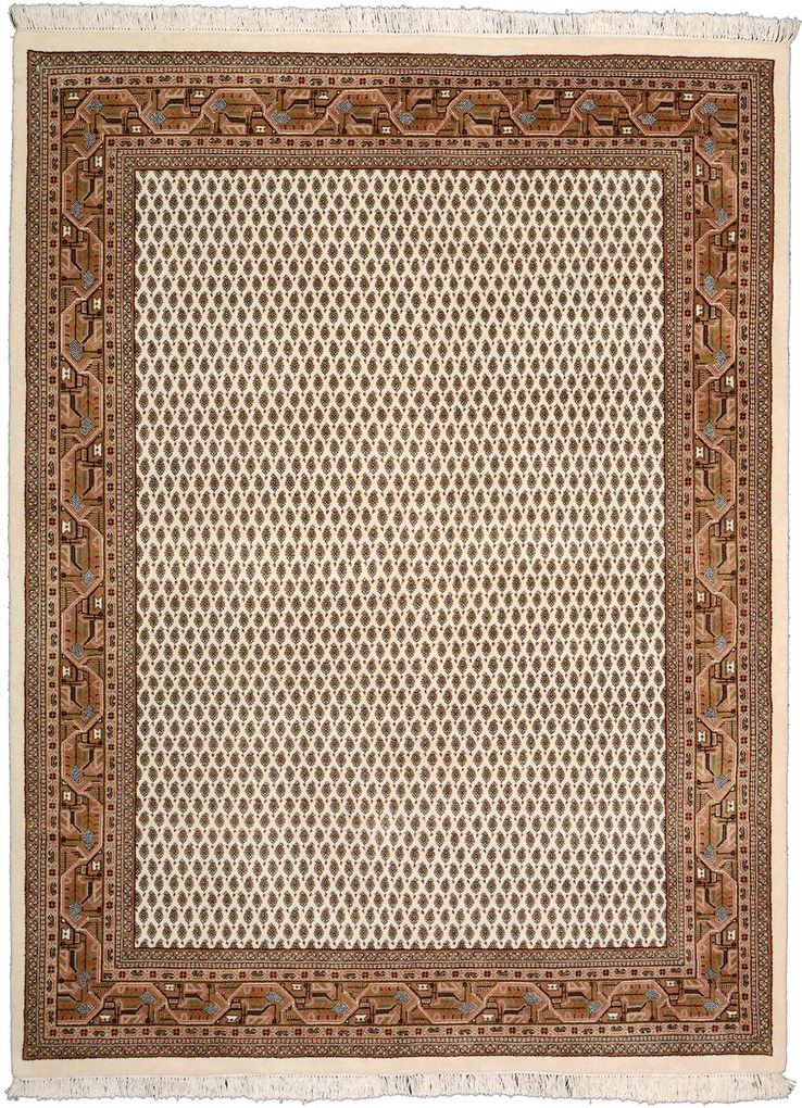 Mir Tappeto orientale 180x240 Beige (Indian) Annodato A Mano