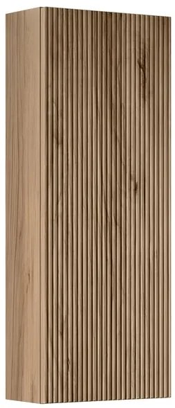 Pensile bagno Opera noce naturale, 1 anta apertura da sinistra P 17 x L 30 x H 80 cm