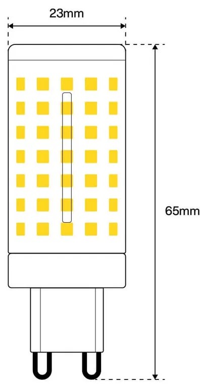Lampada LED G9 12W Ceramic 100lm/W  - Premium Ultraluminosa Colore Bianco Naturale 4.000K
