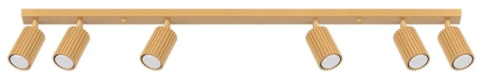 Faretto dorato 6,5x117 cm Gleam – Sollux