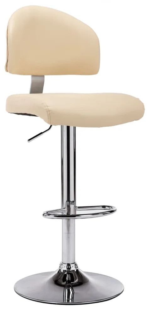 Sgabello Da Bar Crema İn Similpelle /