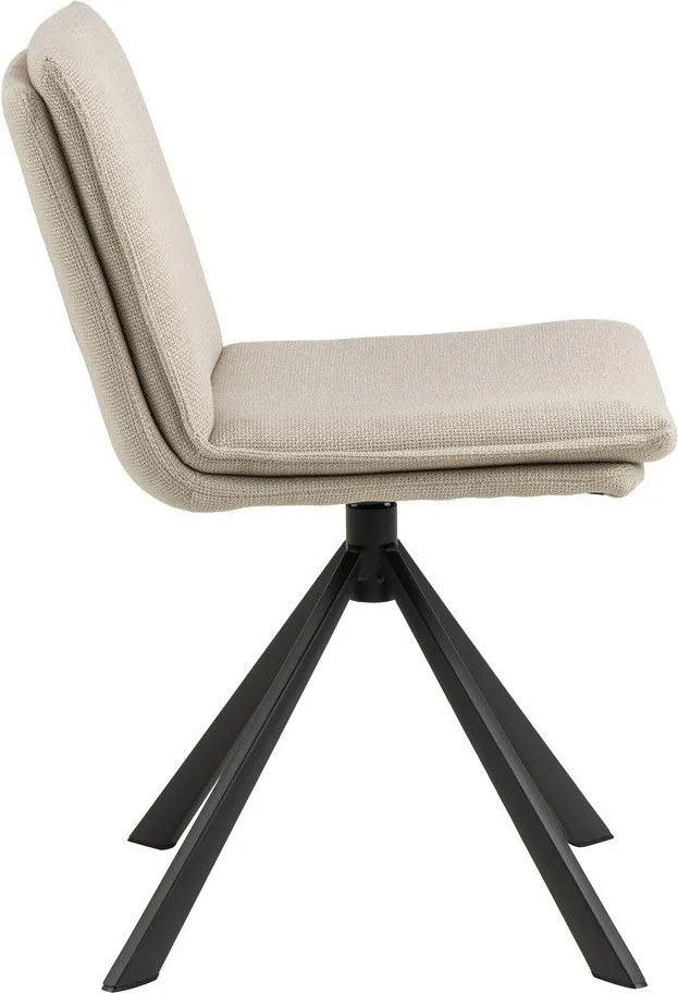 Sedia da pranzo crema Flynn - Actona