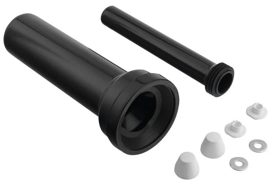 Bruckner - Set di collegamento per WC sospeso 35 cm nero