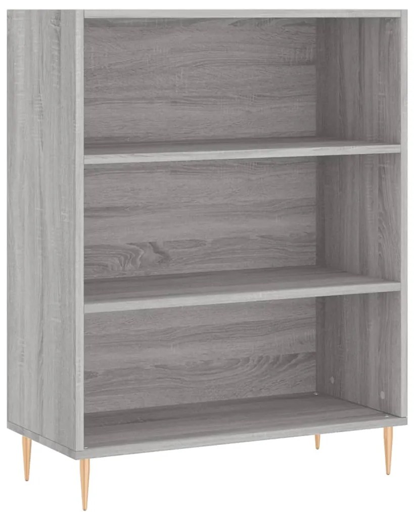 Credenza Grigio Sonoma 69,5x34x180 cm in Legno Multistrato