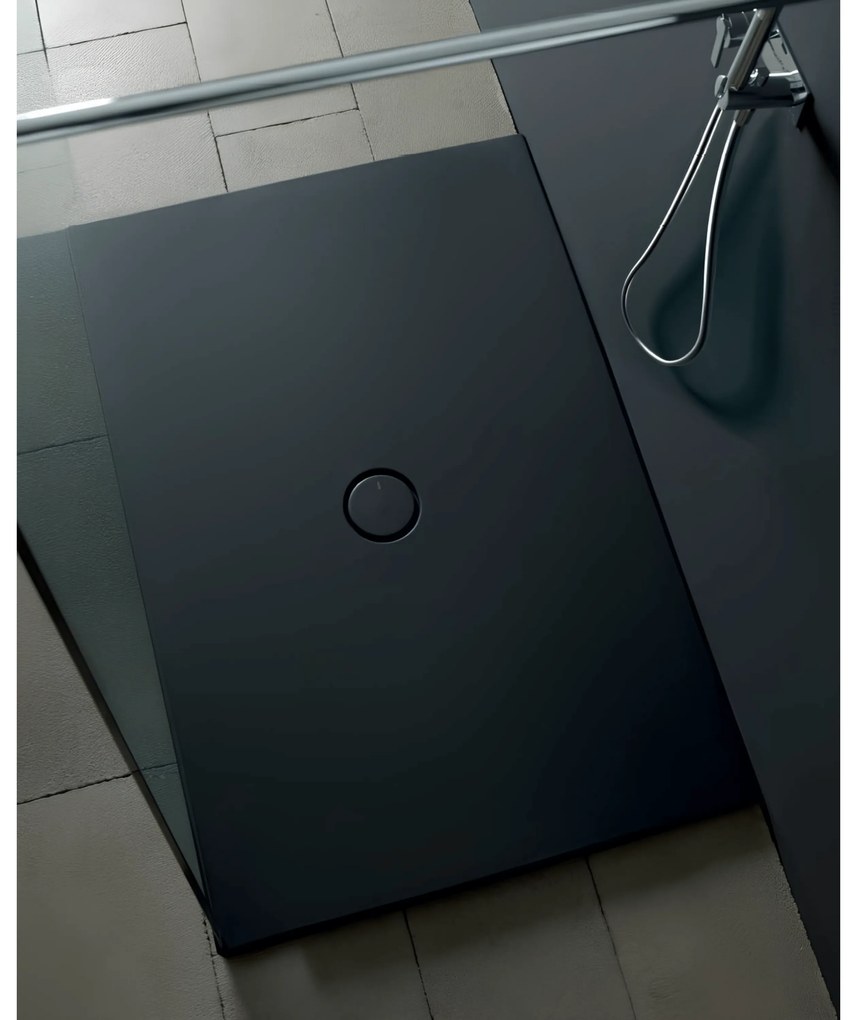 Piatto Doccia 80x120 Alice Ceramica "Form" Nero Opaco