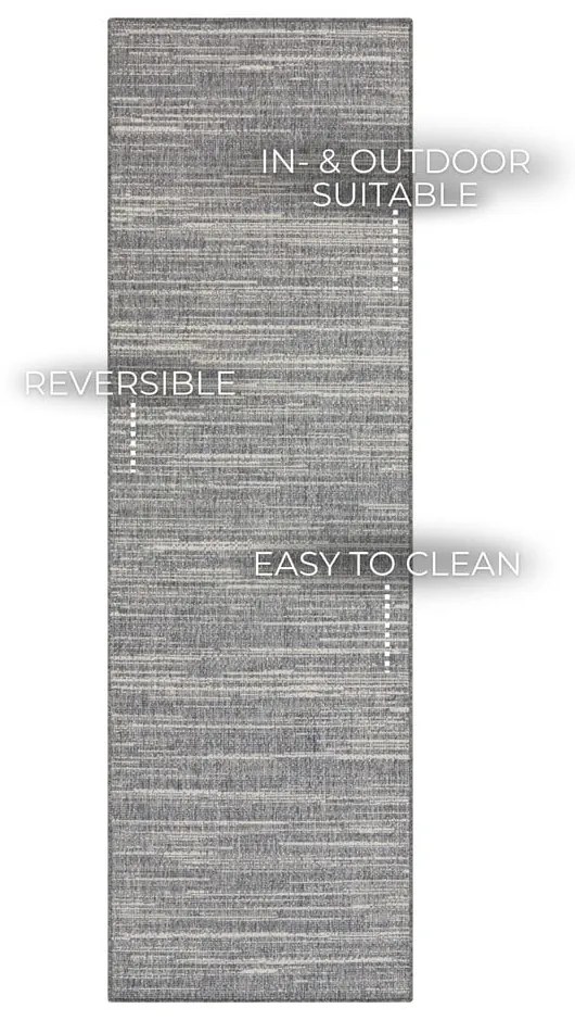 Tappeto grigio per esterni 350x80 cm Gemini - Elle Decoration