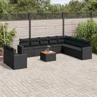 Set Divani da Giardino 11 pz con Cuscini in Polyrattan Nerocod mxl 89394