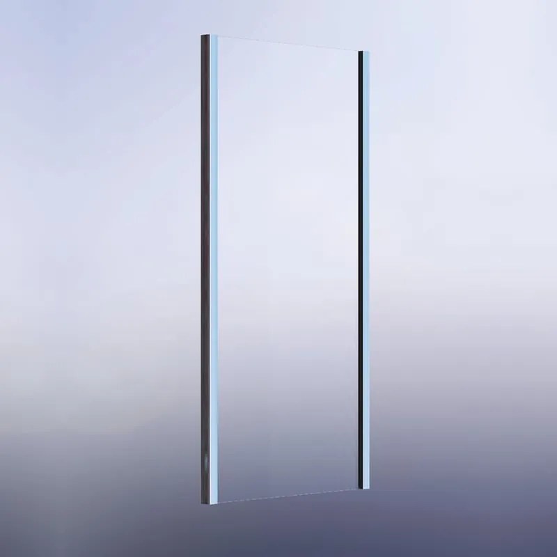 Pannello laterale per box doccia Namara L 75 x H 195cm, Sp. 8 mm vetro vetro senza finitura / trasparente profilo in alluminio argento anodizzato