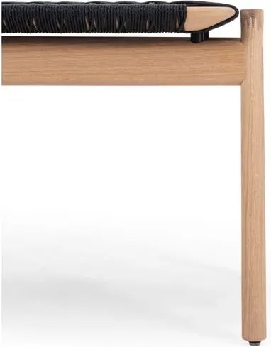 Panchina nera/di colore naturale Klupa – Gazzda